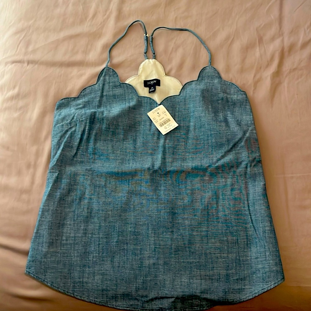 JCrew denim color cami tank size 0